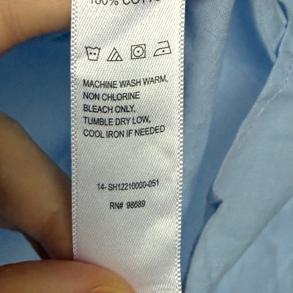 Todd Snyder Solid Summerweight Favorite Shirt Blue 100% Cotton NWT Size XXL - Picture 7 of 8